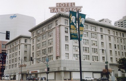 Hotel San Diego, NW corner